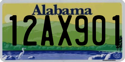 AL license plate 12AX901