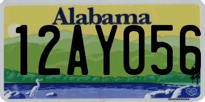 AL license plate 12AY056