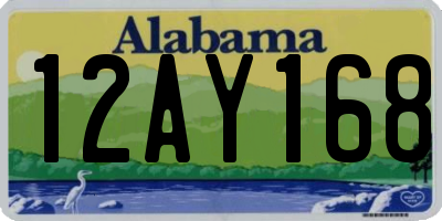 AL license plate 12AY168