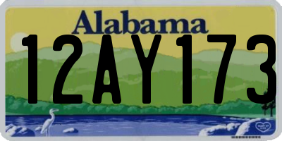 AL license plate 12AY173