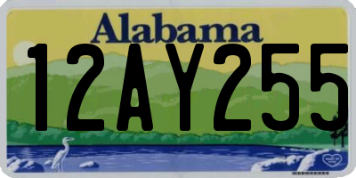 AL license plate 12AY255