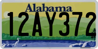AL license plate 12AY372
