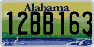AL license plate 12BB163