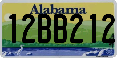 AL license plate 12BB212