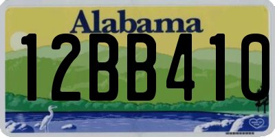 AL license plate 12BB410