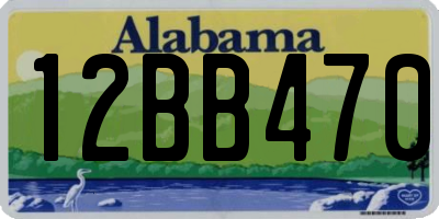 AL license plate 12BB470