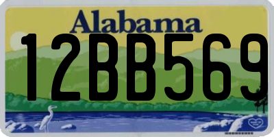 AL license plate 12BB569