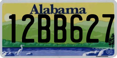 AL license plate 12BB627