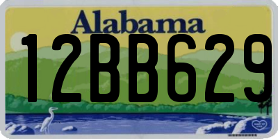 AL license plate 12BB629