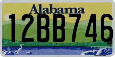 AL license plate 12BB746