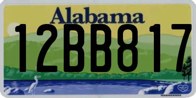 AL license plate 12BB817
