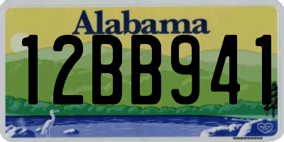 AL license plate 12BB941