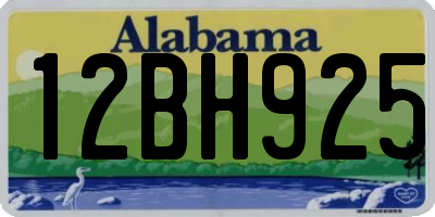 AL license plate 12BH925