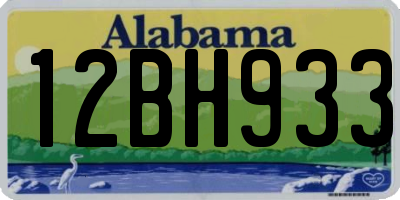 AL license plate 12BH933