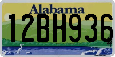 AL license plate 12BH936