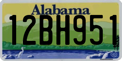 AL license plate 12BH951