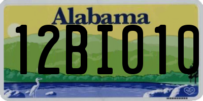 AL license plate 12BI010
