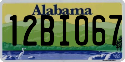 AL license plate 12BI067