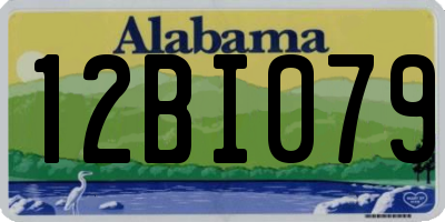 AL license plate 12BI079