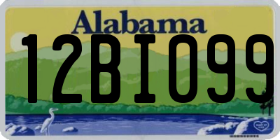AL license plate 12BI099