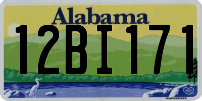 AL license plate 12BI171