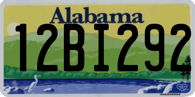 AL license plate 12BI292