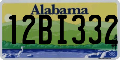AL license plate 12BI332