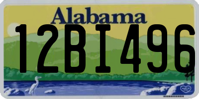 AL license plate 12BI496