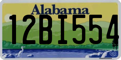 AL license plate 12BI554