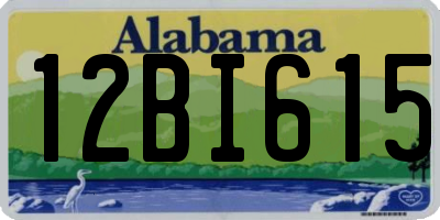AL license plate 12BI615