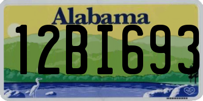 AL license plate 12BI693