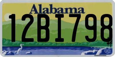 AL license plate 12BI798