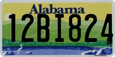 AL license plate 12BI824