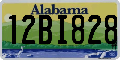 AL license plate 12BI828