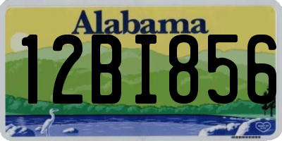 AL license plate 12BI856
