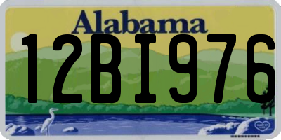 AL license plate 12BI976