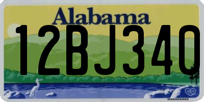 AL license plate 12BJ340