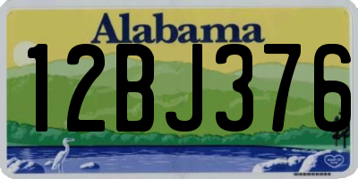 AL license plate 12BJ376
