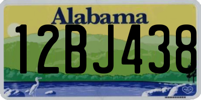 AL license plate 12BJ438