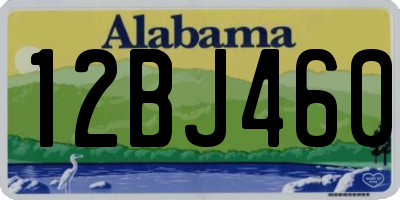 AL license plate 12BJ460