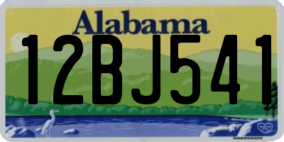 AL license plate 12BJ541