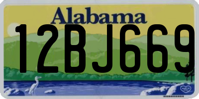 AL license plate 12BJ669
