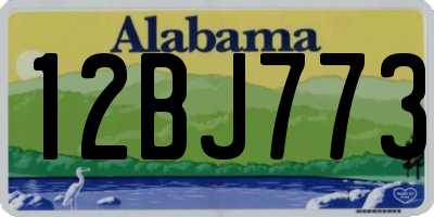 AL license plate 12BJ773
