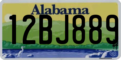 AL license plate 12BJ889