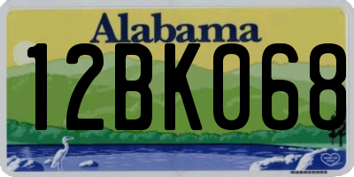 AL license plate 12BK068