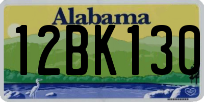 AL license plate 12BK130