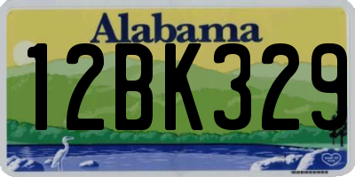 AL license plate 12BK329