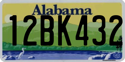 AL license plate 12BK432