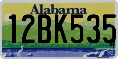 AL license plate 12BK535