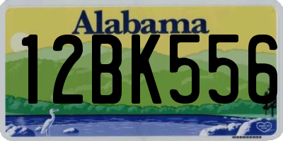 AL license plate 12BK556